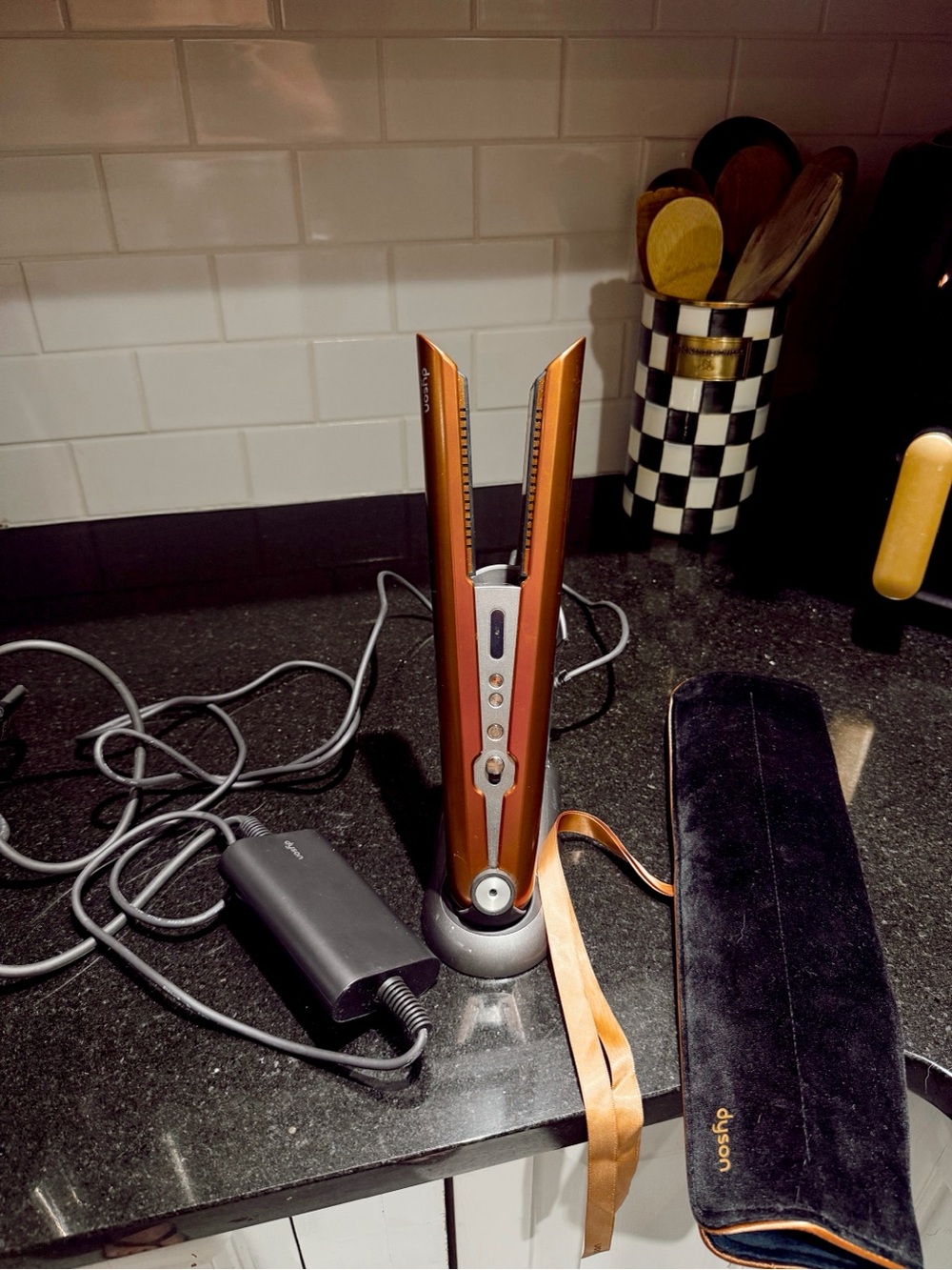 Dyson Corrale Cordless Hair Straightener in Copper and Black